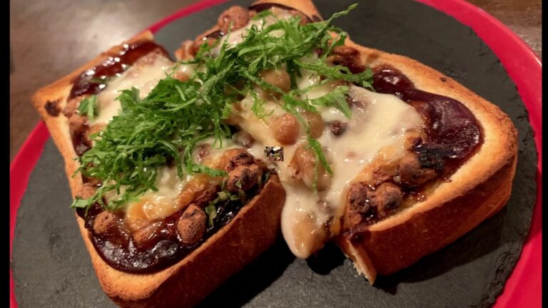 【和食Bal Takeichi】激うま！納豆と大葉トースト