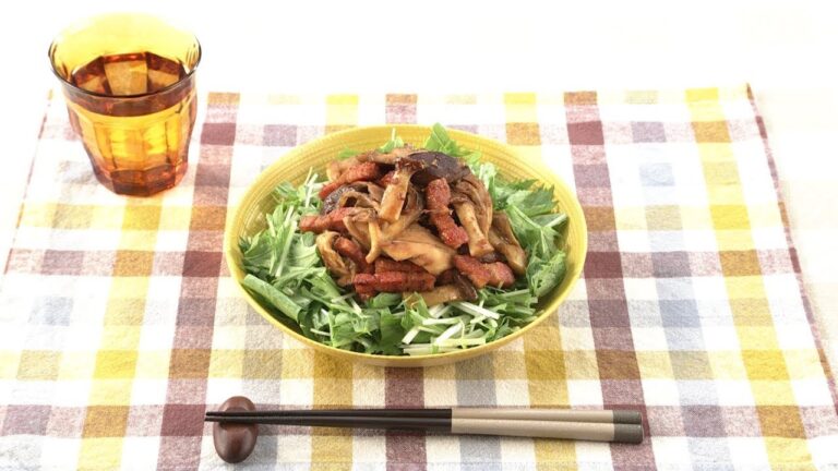 【DAIGOも台所】きのことベーコンの生姜風味｜秋の味わい♪きのこレシピ
