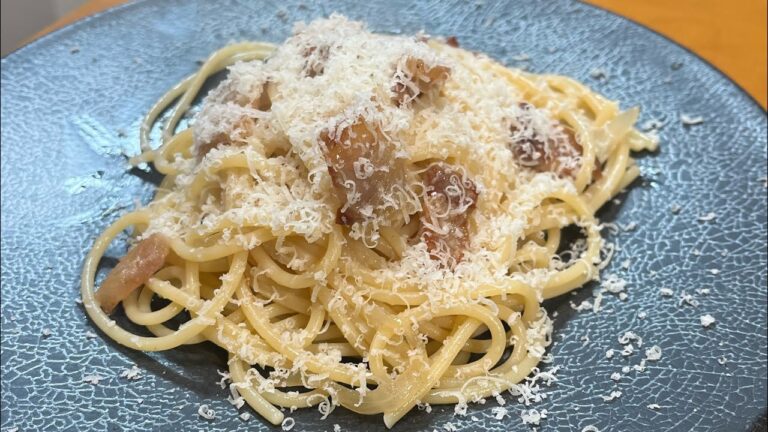 自家製パンチェッタを味わう最高のパスタ　アマトリチャーナビアンコ#5