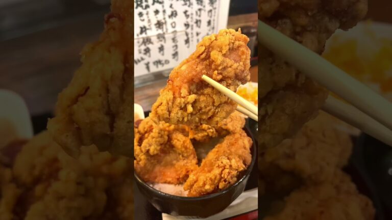【立川】コスパ抜群なデカ盛りからあげ丼！【ひなたかなた】