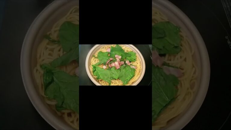 【新発売】これがヘルシーパスタだ！セブンイレブン 『ほうれん草とベーコンのバター醤油パスタ』 #shorts