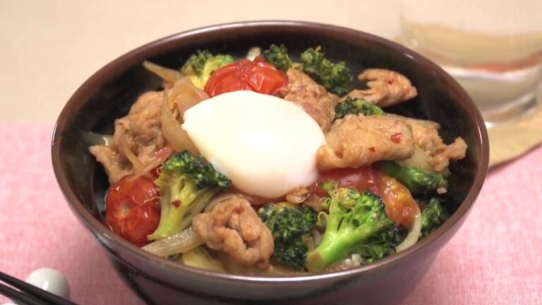 180506豚肉と野菜の旨辛スタミナ丼