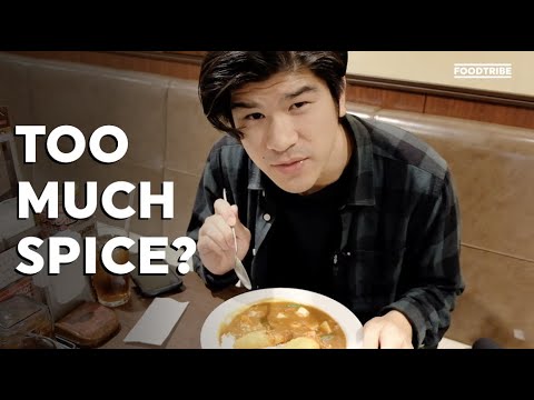 Eating the hottest Japanese-style curry