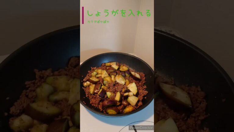 なすのそぼろ炒め#夏野菜レシピ