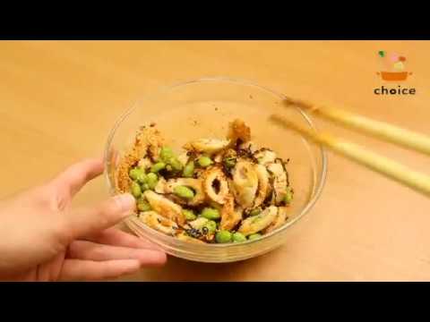枝豆とちくわのピリ辛和え