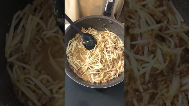 【５分だけ】辛くないもやし坦々風 #shorts