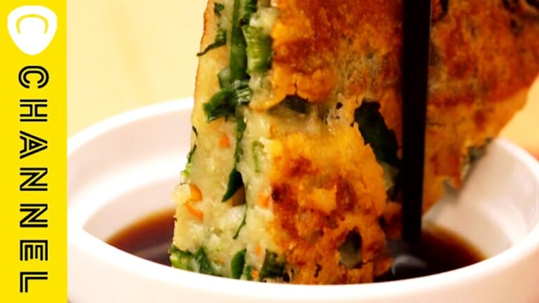 チーズパリパリ！ニラチヂミ Cheese crispy! Korean pancake