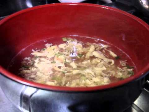 スープ"で"うどん　《ふんわりかき玉味》