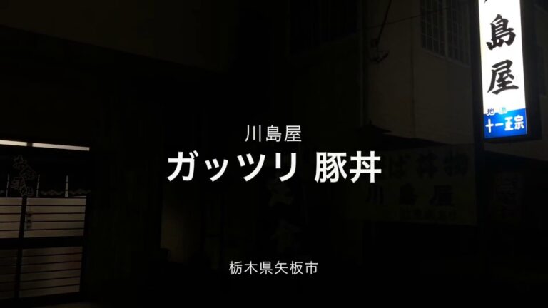 川島屋（栃木県矢板市）ガッツリ豚丼