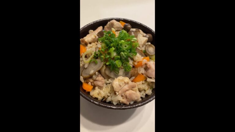 本気で痩せたきゃこれ食っとけ【鶏もも炊き込みご飯】#Shorts