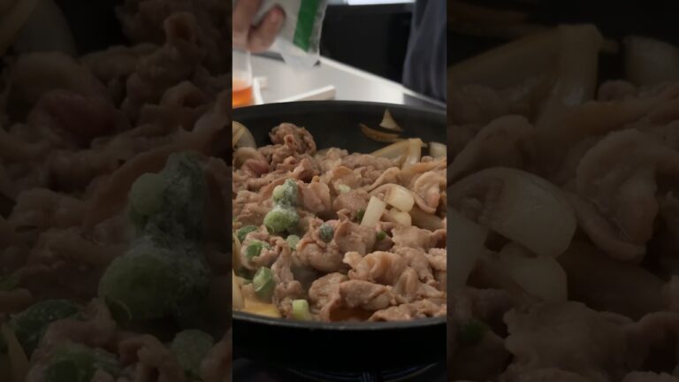 【お弁当作り】豚こまで作るスタミナ丼レシピ　#お弁当 #簡単レシピ  #夫婦