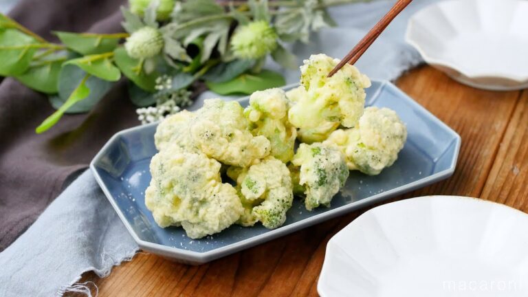 【ブロッコリーの天ぷら】小麦粉で作る ！天ぷら粉を使わなくてもサクサク食感♪｜macaroni（マカロニ）