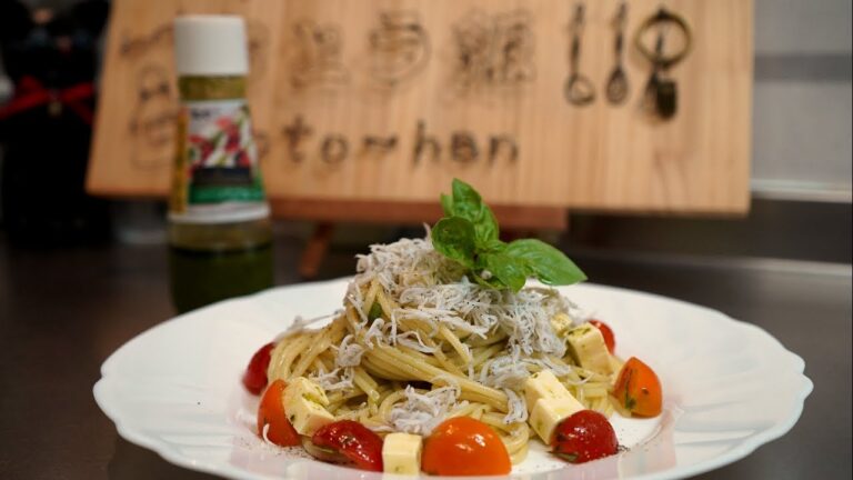 【しらすの冷製バジルソース・スパゲティ】#キューピーバジルソース