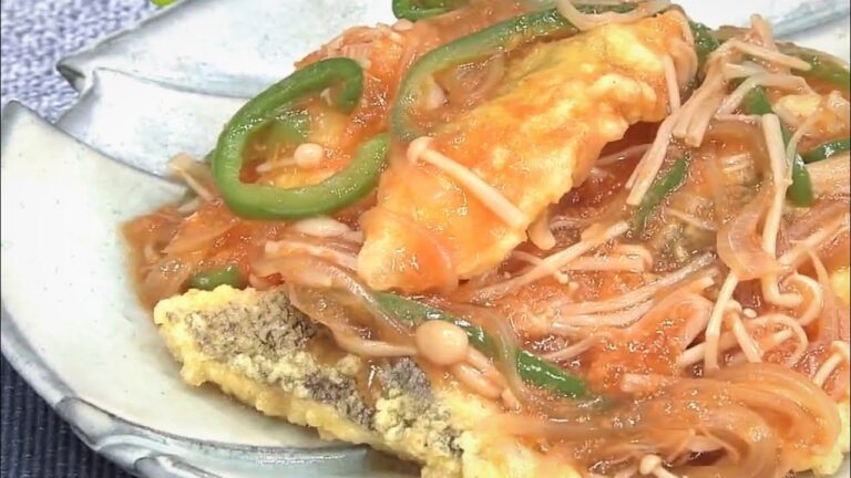 白身魚の甘酢あんかけ