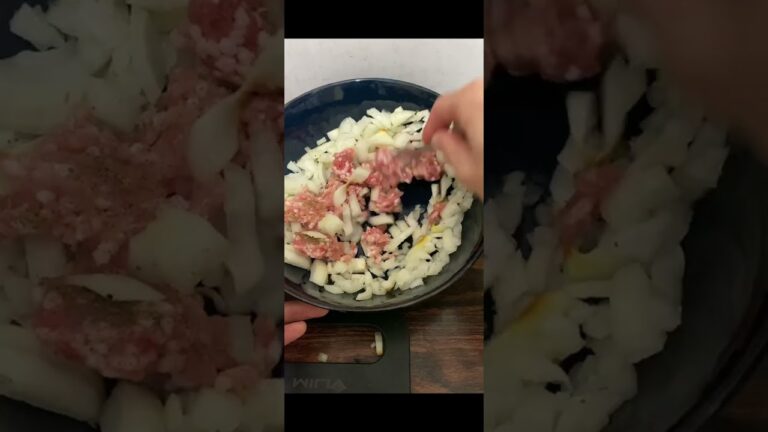 豚ミンチと玉ねぎをレンジで４分チン！