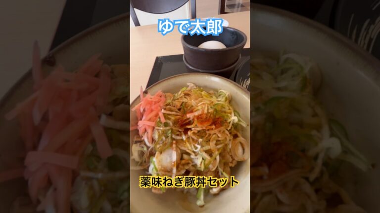 ゆで太郎　薬味ねぎ豚丼セット