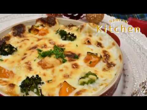 【なんかんキッチン】クリスマスおやこで作ろう簡単ドリア～米粉のホワイトソース