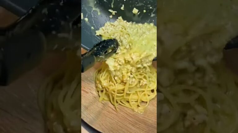 ドレッシングカルボナーラ🍝#shorts