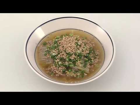 たっぷり白菜のねぎごまスープ【汁もの・スープ：レシピ大百科】