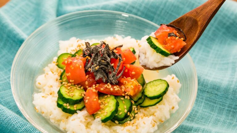 ひんやりさっぱり♪冷製鶏だし茶漬け