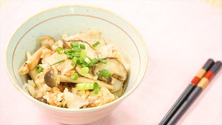 豚肉ときのこのみそ風味炊き込みごはん