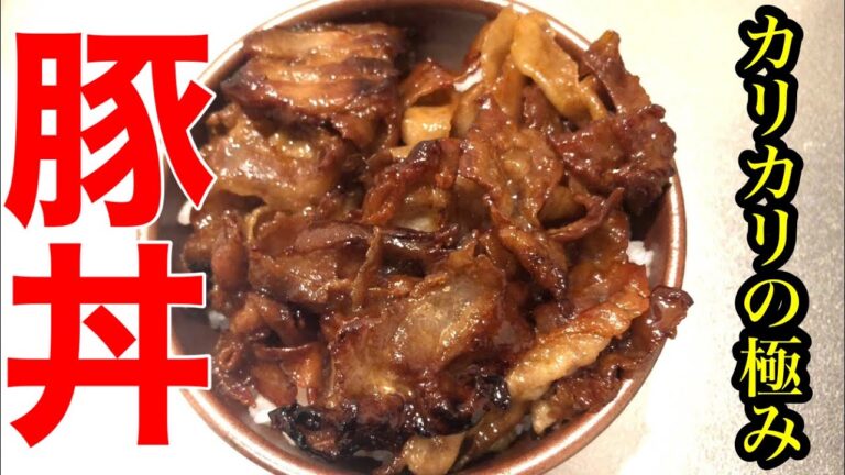 初めての豚丼！🥩（超カリカリ〜）