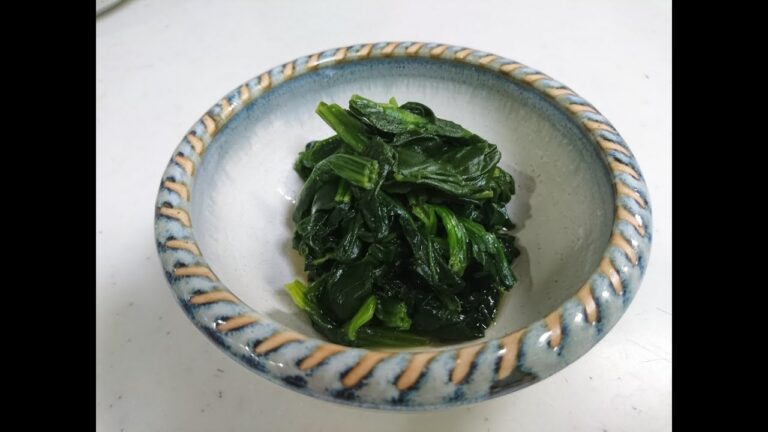 かんたん　ほうれん草のおひたし