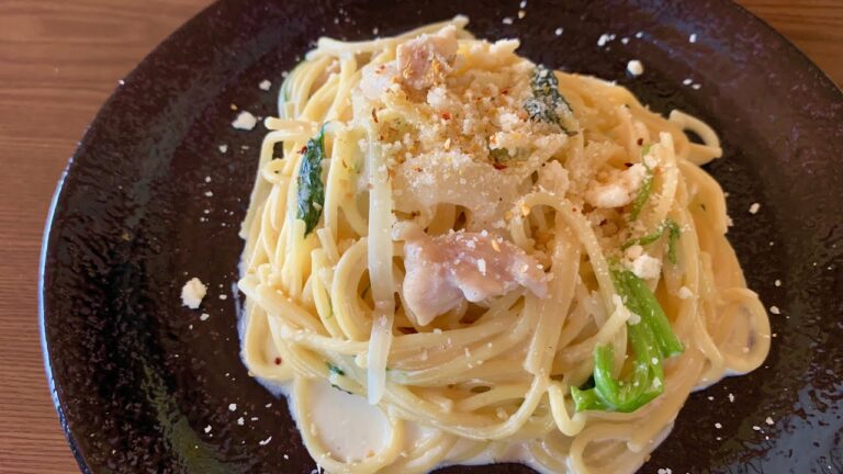 【別茹でなし!!】フライパン1つでできる 簡単 濃厚クリームパスタ作ってみた How to make cream pasta