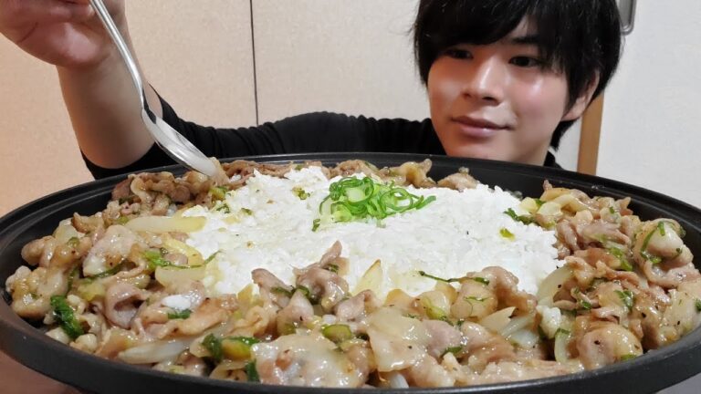 うますぎてスプーン止まらないです。～ねぎ塩豚カルビ丼～[料理×モッパン]