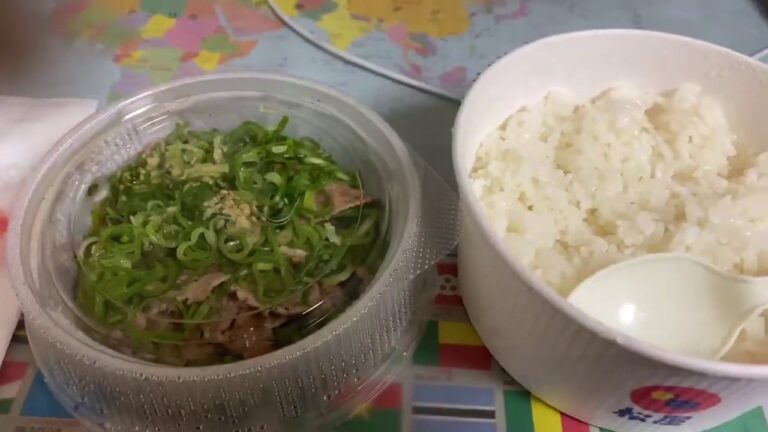 【飯テロ】超美味しそうな松屋のネギ塩豚丼食べてみた！