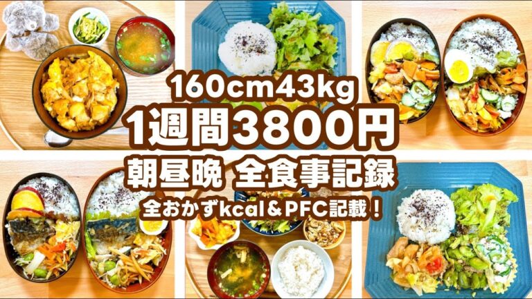 【節約&ダイエット】3食自炊2人暮らし週3800円！160cm43kg 24歳社会人の献立記録
