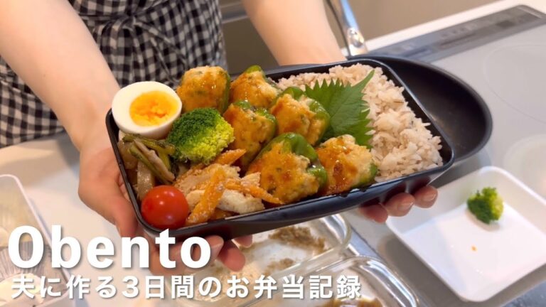 【3日間のお弁当記録#60】夫弁当｜副菜作り置き活用