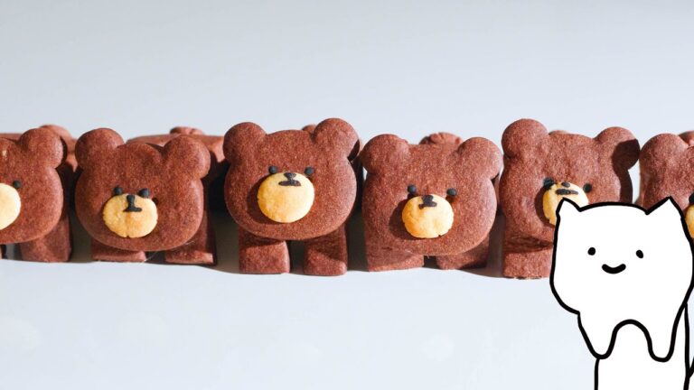 【超解説】たけのこの里からきのこの山を守るクマさんクッキーの作り方