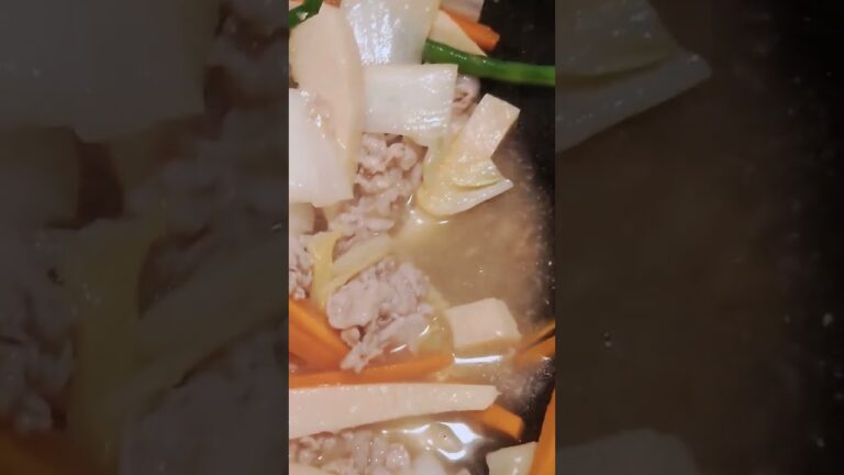 #八宝菜#竹の子#人参#豚肉#白菜#インゲン#あさり#味噌汁#汁物#中華料理#料理 #料理初心者#料理記録 #料理写真#料理日記#料理好きな人と繋がりたい  #料理レシピ #わたしの美味しい写真