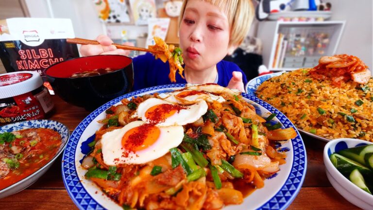 【大食い】豚キムチ定食のご飯がキムチチャーハンだったらいいのに。#ぶっとび定食【モッパン】【MUKBANG】