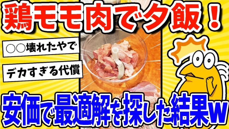 【2ch面白いスレ】鳥もも肉で晩飯！安価で最適解を探した結果www