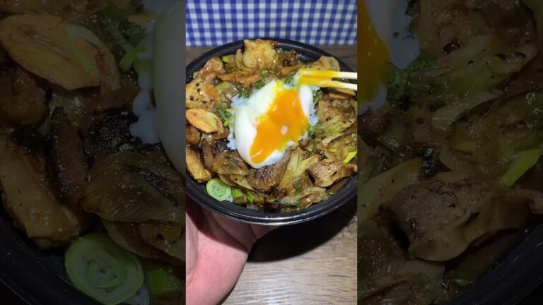 【伝説のすた丼屋】やわらかホルモンがうま〜い！豪快Ｗホルモンすたみな焼肉丼食べてみた