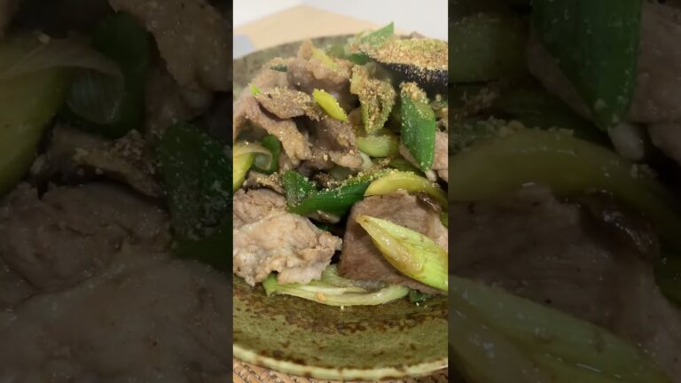 【簡単パパ飯】野菜消費。茄子と豚肉の醤油炒め#shorts
