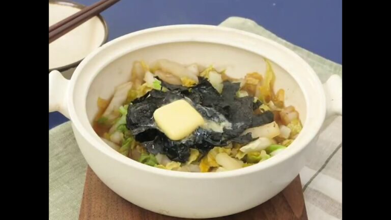 材料５つで絶品 白菜の和風バター鍋