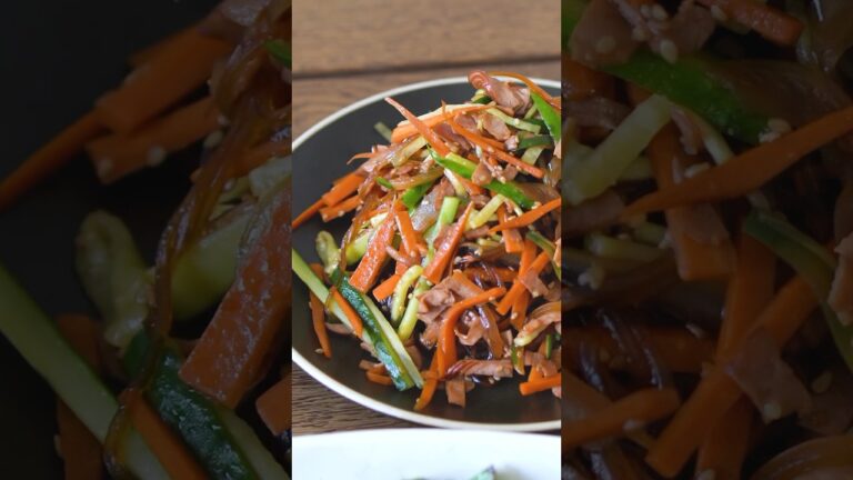 鍋ひとつで作るかんたん常備菜5選　きんぴらごぼう・インゲン豆とベーコンの炒め物・中華風春雨サラダ・ほうれん草のおひたし・パプリカとじゃこの炒め物 #レシピ #ストウブ #常備菜