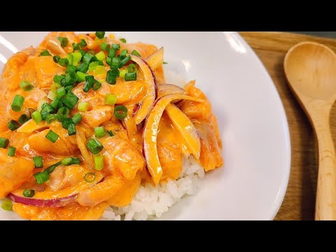 【プティレシピ】ハワイアンポキ　スパイシーポケ　サーモンで簡単美味しい ♡