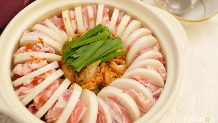 キムチでうま辛！ 豚バラ肉と 大根の ミルフィーユ 鍋 のレシピ 作り方