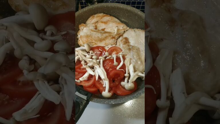 鶏むね肉とトマト焼いたやつ