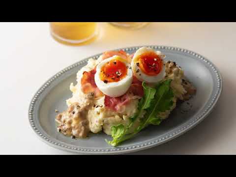 料理プロセス・ポテトサラダの半熟卵のせ　アンチョビソース【レシピ・ラボ】