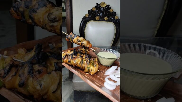 Tandoori Mushroom Tikka💕🍄|| #ytshorts #youtubeshorts #shortsvideo #shorts #tikkarecipe #viral