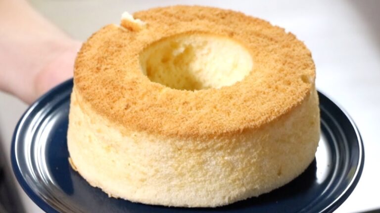 [朝食]安くておいしいフワフワシフォンケーキの作り方