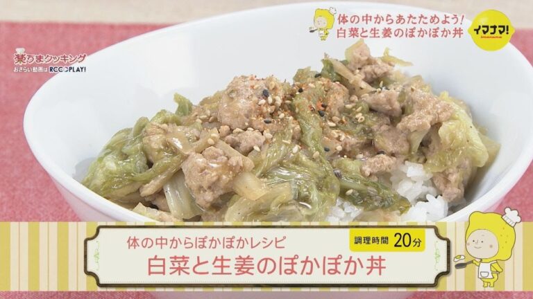 白菜と生姜のぽかぽか丼