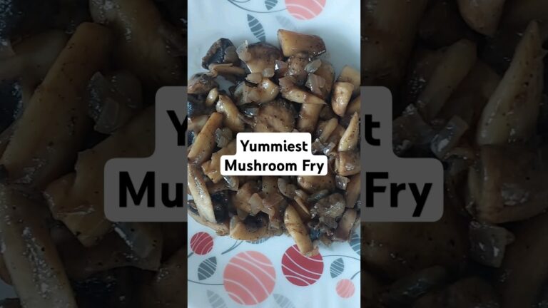 Mushroom Pepper Fry | Simple Mushroom Recipe with less ingredients | how to make Mushroom Fry #viral