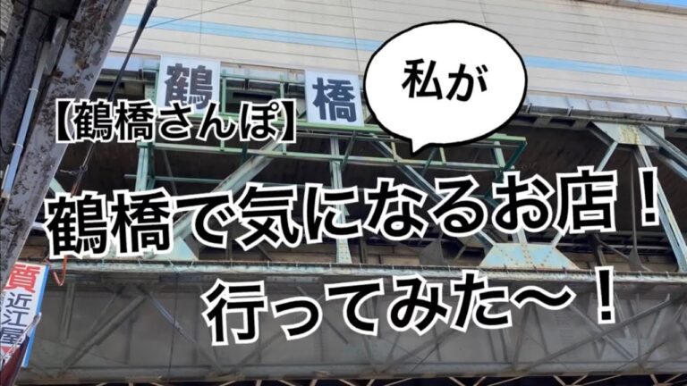 【鶴橋さんぽ】鶴橋で気になるお店へ行ってみた〜！/セマウル食堂/高速ターミナル/2Dcafe/ヨナカートゥーン/LEE MART/鶴橋/コリアタウン