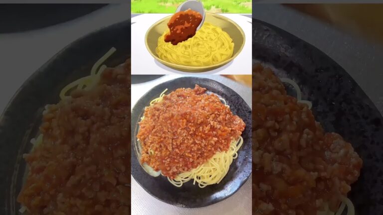 【とんでもスキルで異世界放浪メシ】ミートソーススパゲッティを作ってみたら安定の美味さだった！#shorts